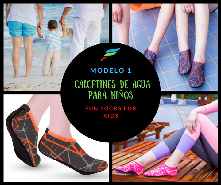 MODELO 1 Zapato o Calcetin de Agua (Anti slip) para Niños y Niñas