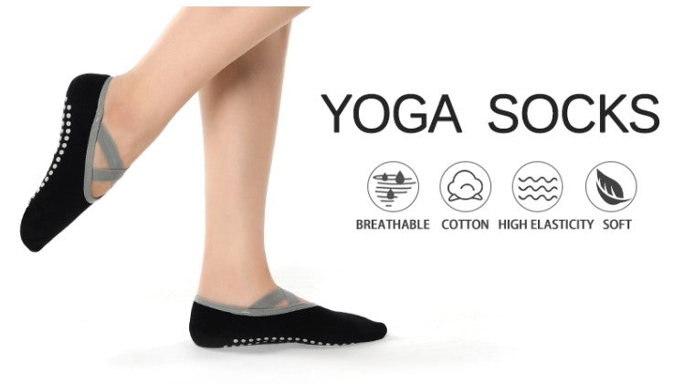 Calcetines antideslizantes para Yoga y Pilates para mujer