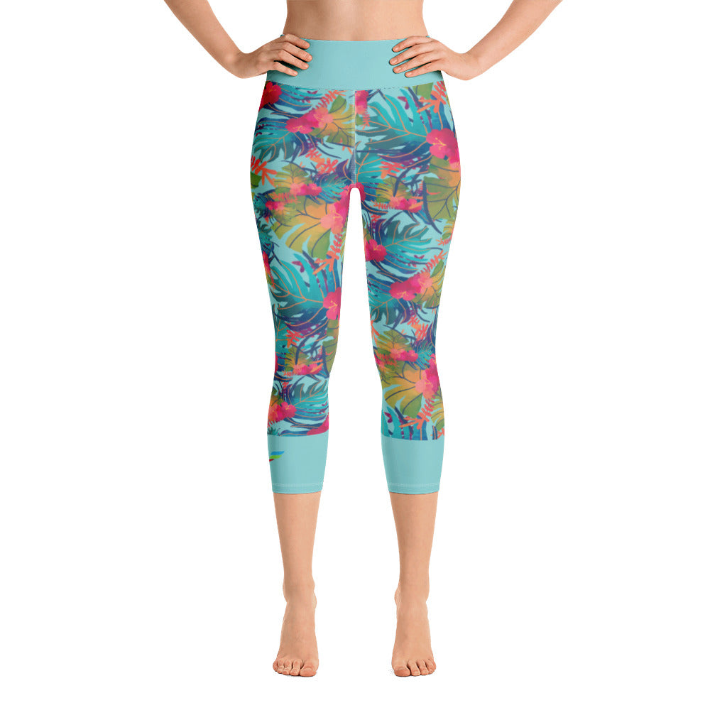 Yoga Capri Leggins Tropic