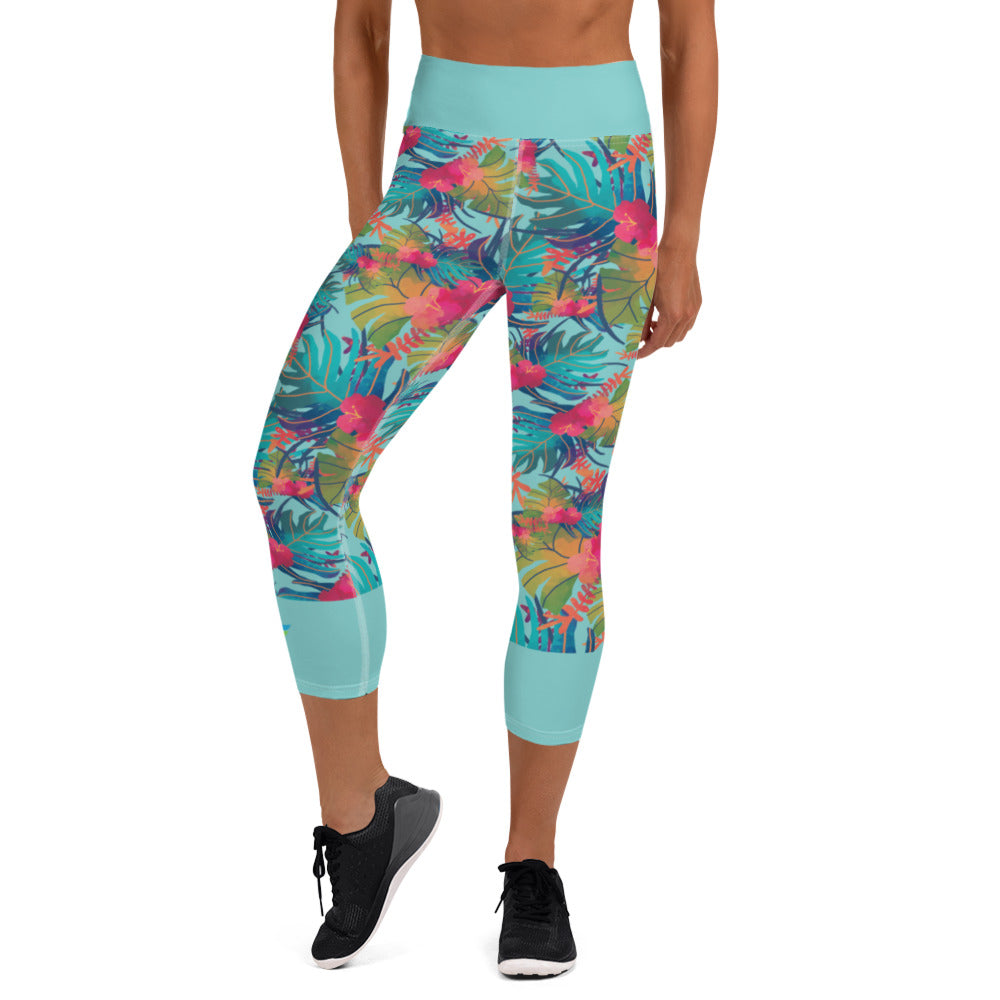 Yoga Capri Leggins Tropic