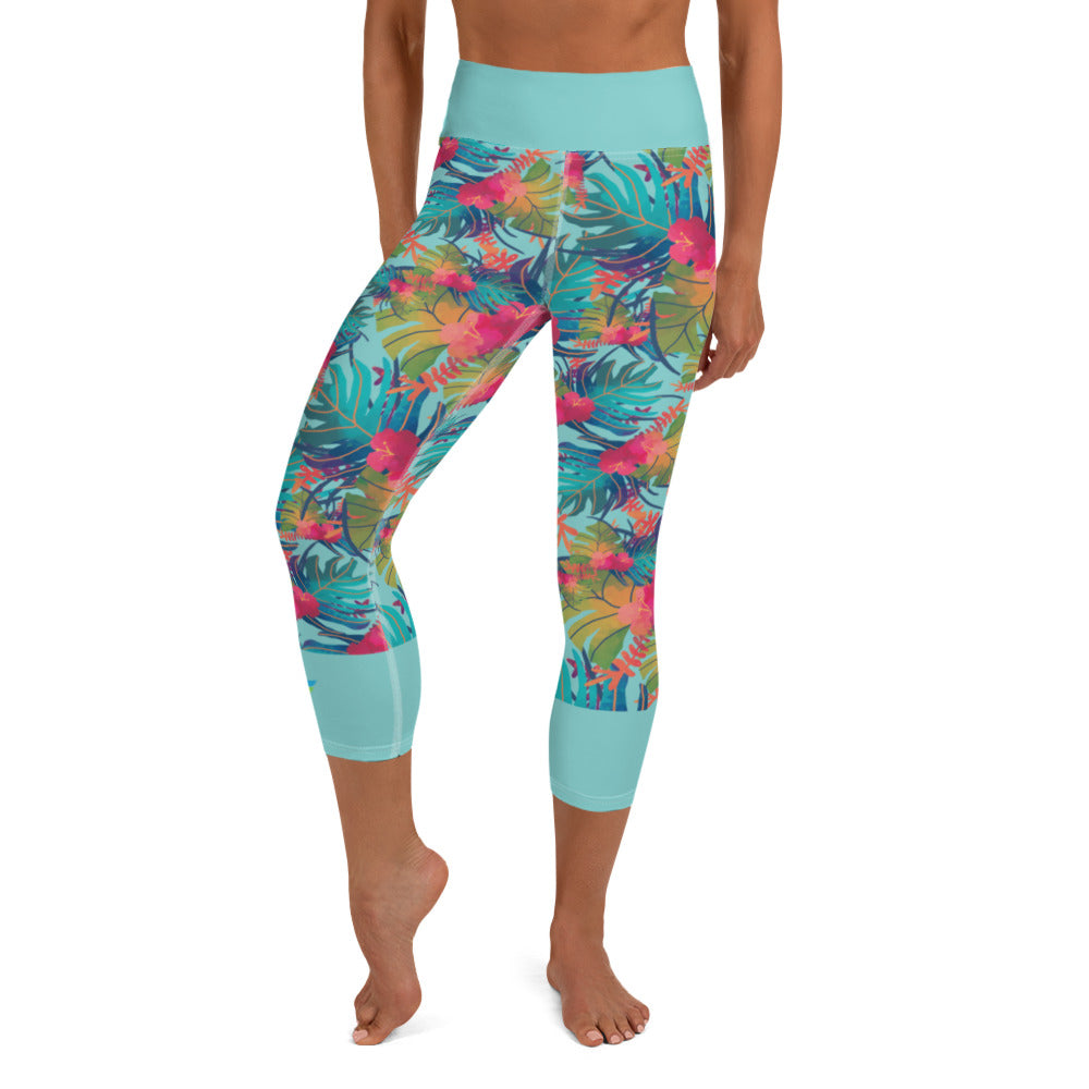 Yoga Capri Leggins Tropic