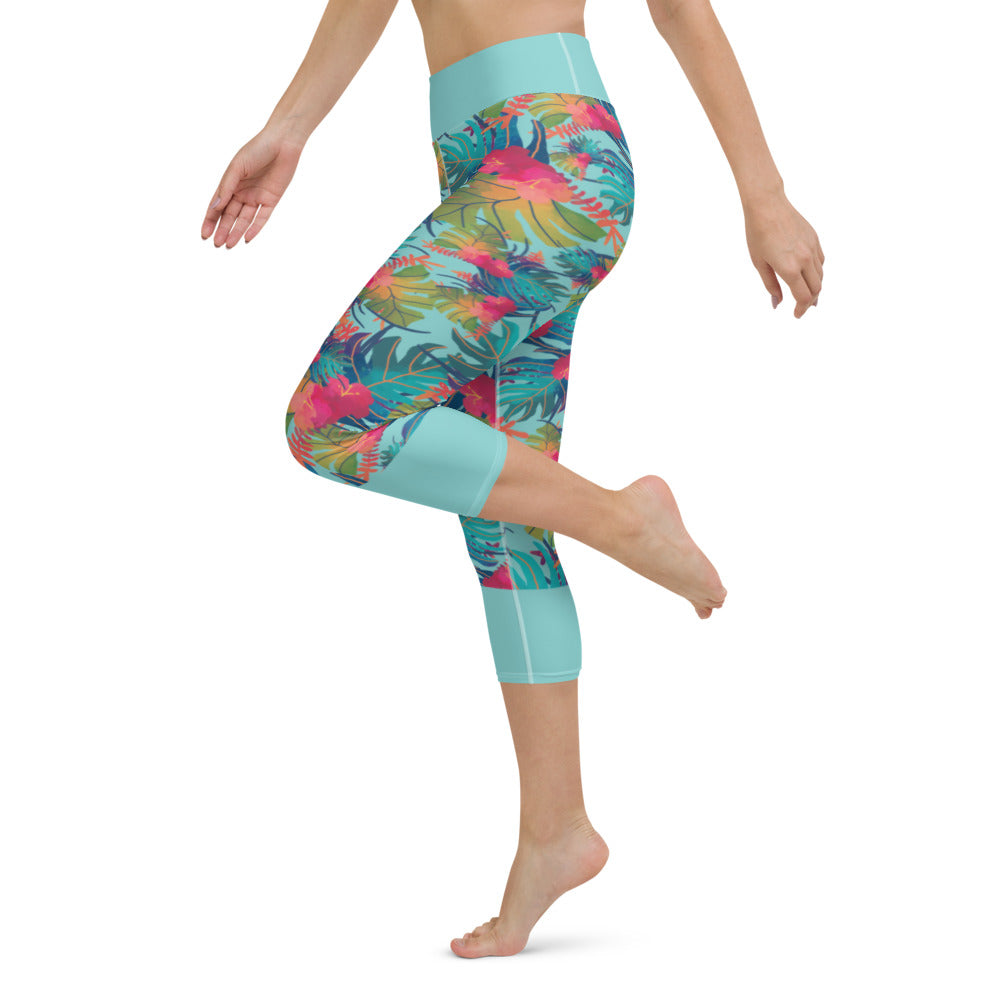 Yoga Capri Leggins Tropic