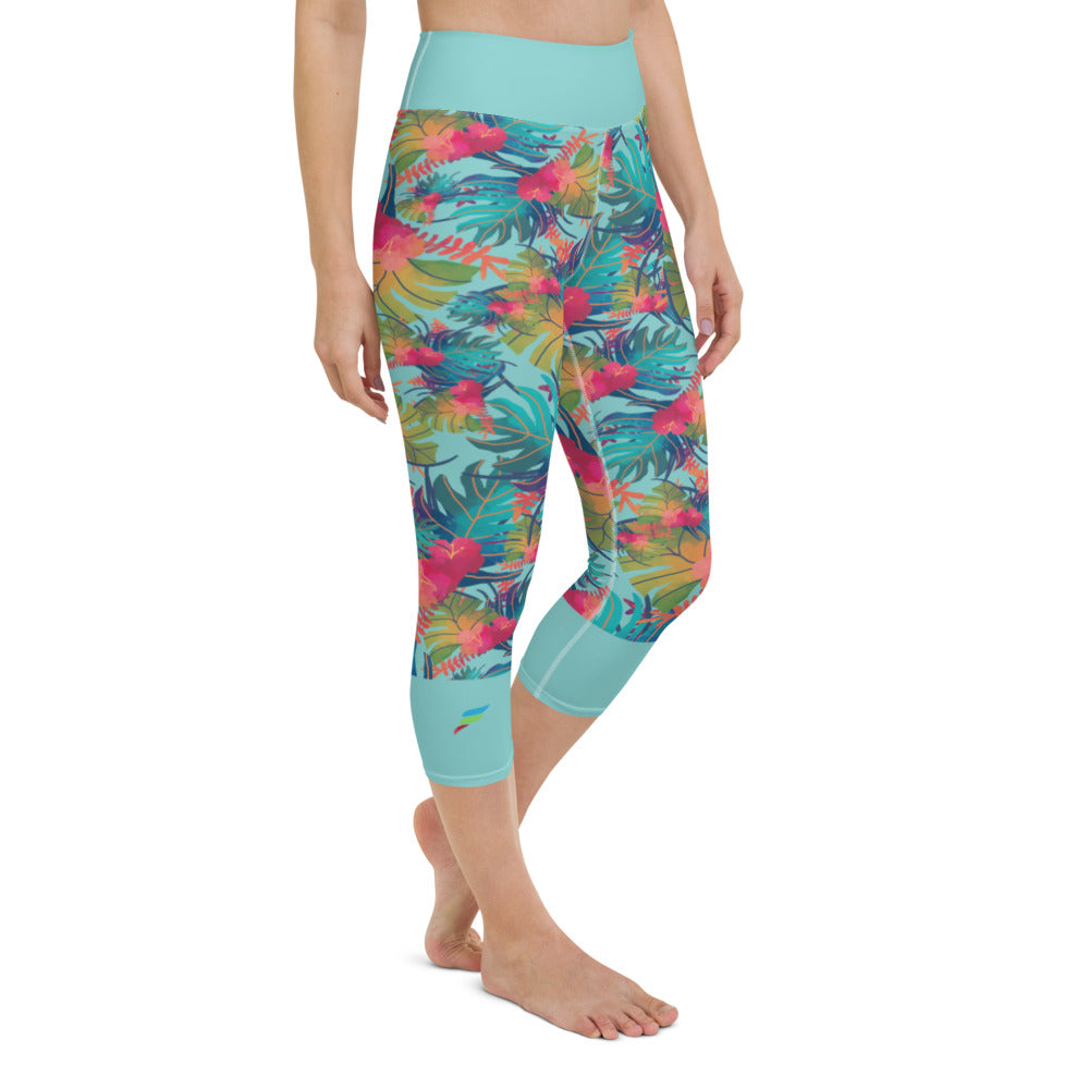 Yoga Capri Leggins Tropic