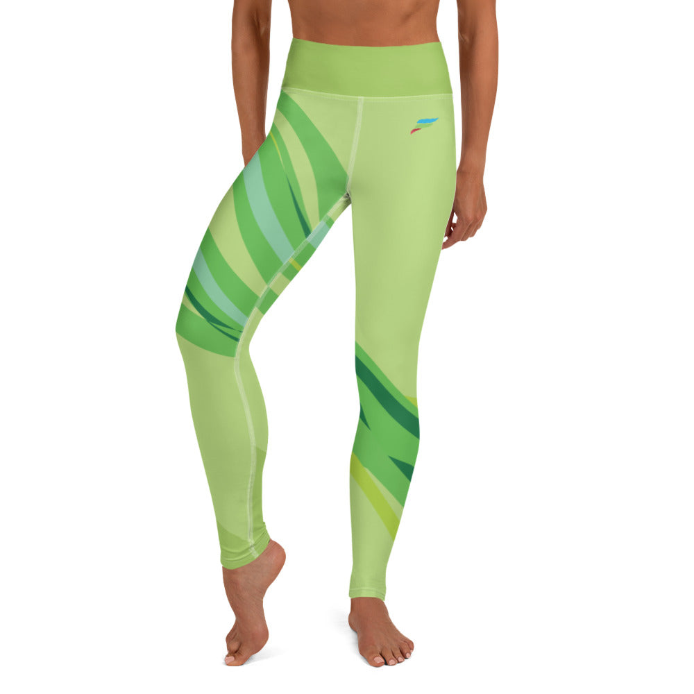 Leggins Yoga Green Bindweed