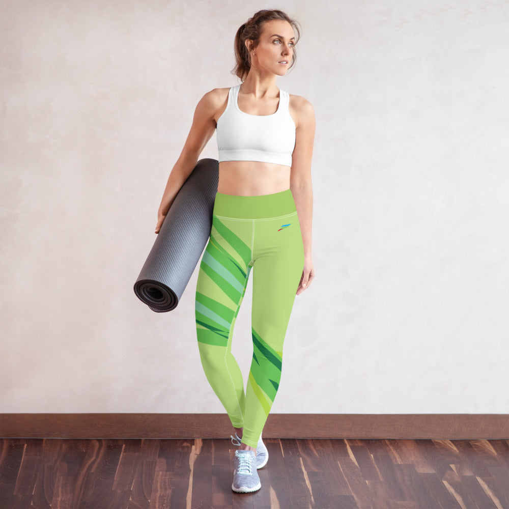 Leggins Yoga Green Bindweed