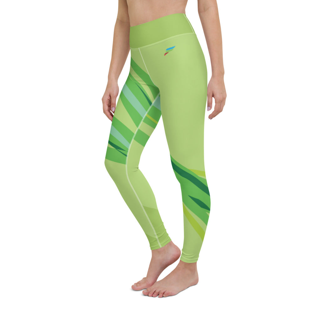 Leggins Yoga Green Bindweed